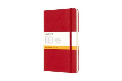 Moleskine Large Ruled Hardcover Notebook Scarlet Red