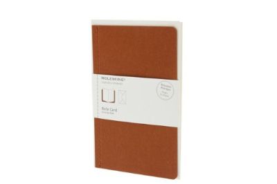 Moleskine Note Card With Envelope - Pocket Terracotta Red