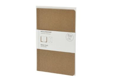 Moleskine Note Card With Envelope - Large Kraft Brown