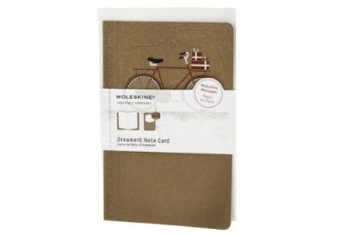 Moleskine Ornament Card Large - Snowy Bicycle