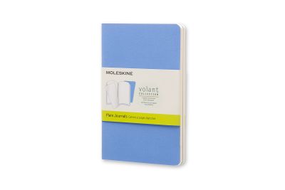 Moleskine Pocket Volant Powder Blue/royal Blue Plain Journal