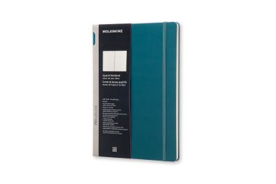 Moleskine A4 Tide Green Hard Squared Workbook