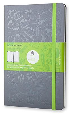 Moleskine Large Evernote Slate Grey Hard Ruled Notebook