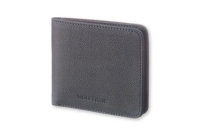Moleskine Lineage Blue Avio Leather Wallet Horizontal