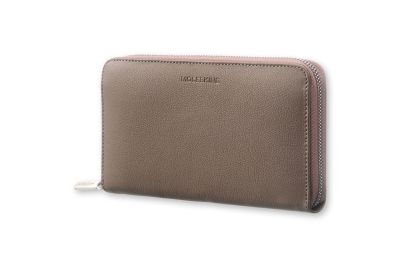 Moleskine Lineage Taupe Leather Zip Wallet