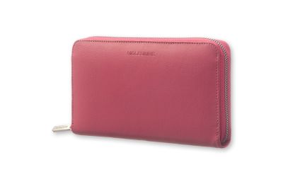 Moleskine Lineage Honeysuckle Pink Leather Zip Wallet