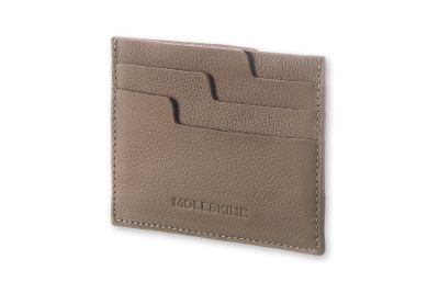 Moleskine Lineage Taupe Leather Card Wallet