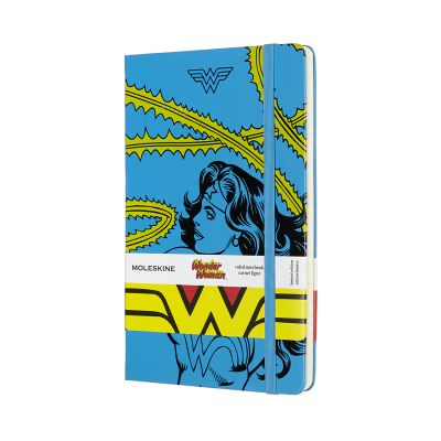 Moleskine Limited Edition Wonder Woman Large Ruled Notebook: Blue