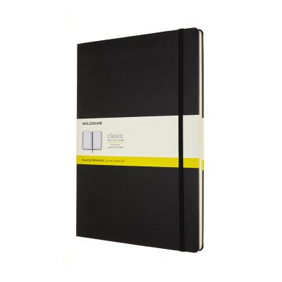 Moleskine Classic A4 Squared Hardcover Notebook: Black