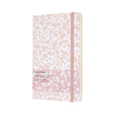 Moleskine Sakura Large Plain Hard Notebook: White