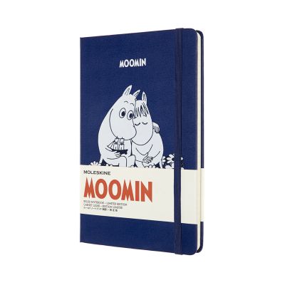 Moleskine Limited Edition Moomin Large Ruled Notebook: Blue