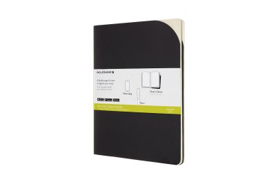 Moleskine Paper Tablet P+ Extra Large Ruled Cahier 2-Pack: Black