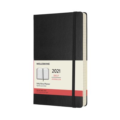 Moleskine 2021 12-Month Daily Large Hardcover Diary: Black
