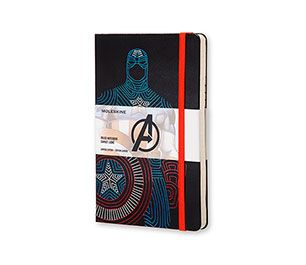 Moleskine The Avengers Limited Edition Notebook Large Ruled Hard - Captain America