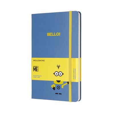 Moleskine Minions Limited Edition Blue Large Ruled Notebook Hard