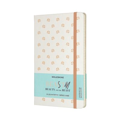 Moleskine Beauty & The Beast Limited Edition Beauty Rose Large Ruled Notebook Hard