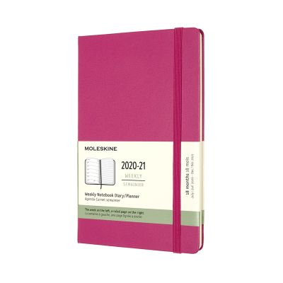 Moleskine 2021 18-Month Weekly Large Hardcover Diary: Bougainvillea Pink