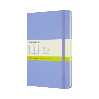 Moleskine Large Plain Hardcover Notebook: Hydrangea Blue