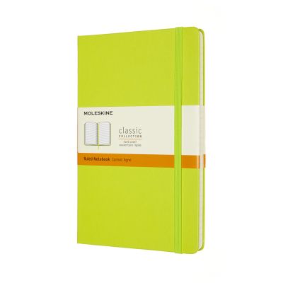 Moleskine Large Ruled Hardcover Notebook: Lemon Green