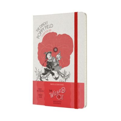 Moleskine Limited Edition Wizard of Oz Large Ruled Notebook: Poppy Field Red