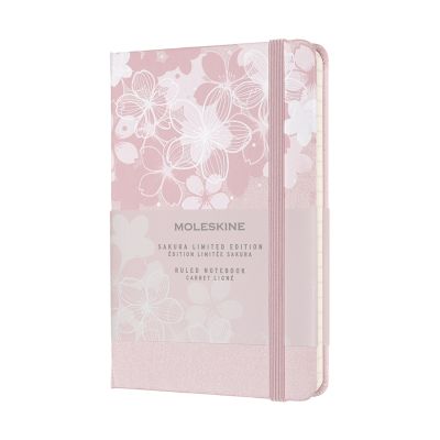 Moleskine Limited Edition Sakura Pocket Ruled Notebook: Dark Pink