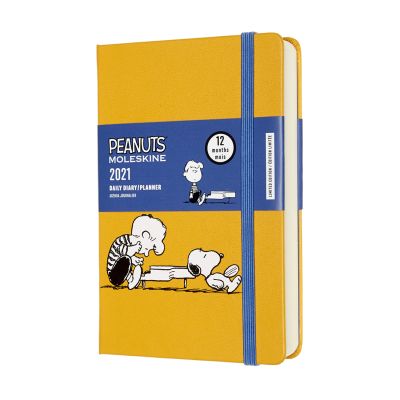 Moleskine Limited Edition Peanuts 2021 12-Month Daily Pocket Diary: Piano