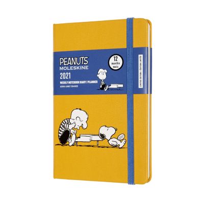 Moleskine Limited Edition Peanuts 2021 12-Month Weekly Pocket Diary: Piano