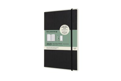 Moleskine 2021 12-Month Large Weekly Paper Tablet Smart Planner: Black