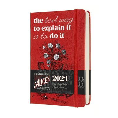 Moleskine Limited Edition Alice in Wonderland 2021 12-Month Daily Pocket Diary: Cards