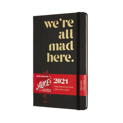 Moleskine Limited Edition Alice in Wonderland 2021 12-Month Weekly Large Diary: Mad