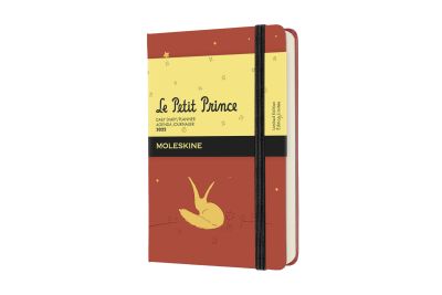 Moleskine Ltd. Ed. Petit Prince 2022 12-Month Daily Pocket Hardcover Notebook: Coral Orange