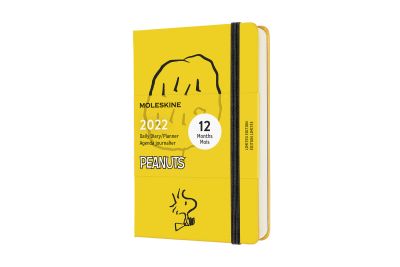 Moleskine Ltd. Ed. Peanuts 2022 12-Month Daily Pocket Hardcover Notebook: Yellow