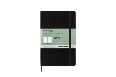 Moleskine 2022 12-Month Large Weekly Smart Planner: Black
