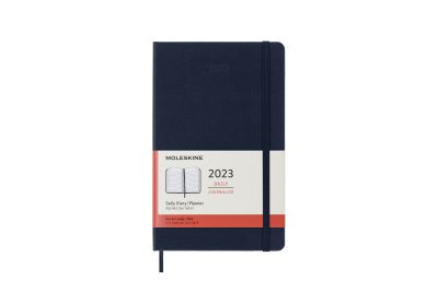 Moleskine 2023 12-Month Daily Large Hardcover Notebook: Sapphire Blue