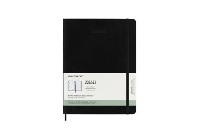 Moleskine 2023 18-Month Weekly Extra Large Softcover Notebook: Black