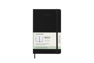 Moleskine 2023 18-Month Weekly Horizontal Large Hardcover Notebook: Black