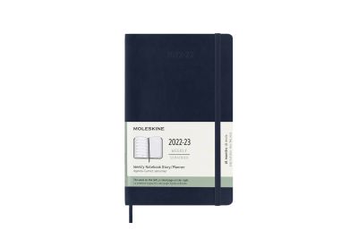 Moleskine 2023 18-Month Weekly Large Softcover Notebook: Sapphire Blue