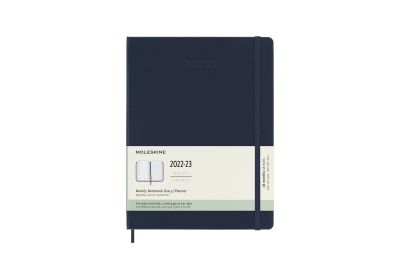 Moleskine 2023 18-Month Weekly Extra Large Hardcover Notebook: Sapphire Blue