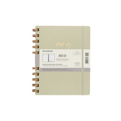 Moleskine 2023 12-Month Extra Extra Large Student Life Spiral Planner: Crush Kiwi