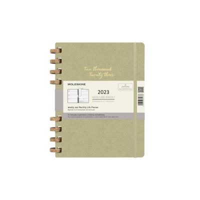 Moleskine 2023 12-Month Extra Large Life Spiral Planner: Crush Olive