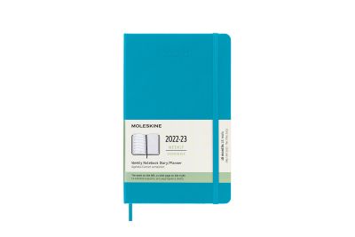 Moleskine 2023 18-Month Weekly Large Hardcover Notebook: Manganese Blue