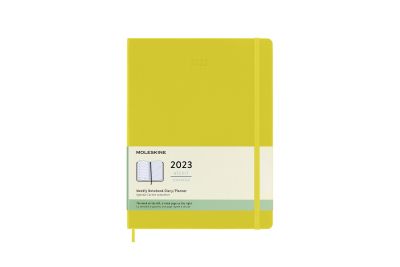 Moleskine 2023 12-Month Weekly Extra Large Hardcover Notebook: Hay Yellow