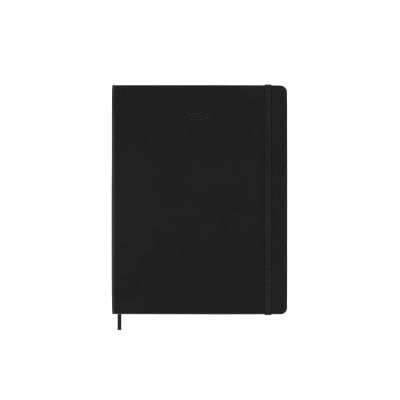 Moleskine 2024 PRO 12-Month Weekly Vertical XL Hardcover Notebook: Black
