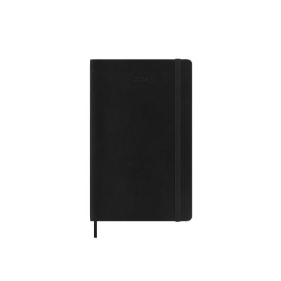 Moleskine 2024 12-Month Weekly Horizontal Large Softcover Notebook: Black