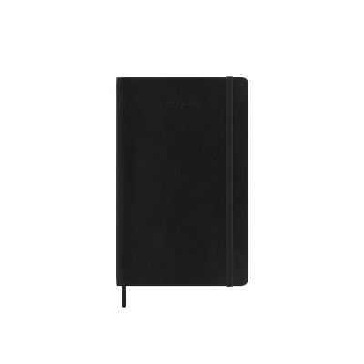 Moleskine 2024 18-Month Daily Large Softcover Notebook: Black