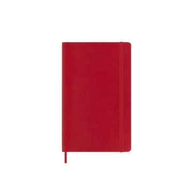 Moleskine 2024 18-Month Weekly Large Softcover Notebook: Scarlet Red