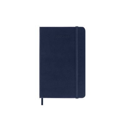 Moleskine 2024 18-Month Weekly Pocket Hardcover Notebook: Sapphire Blue