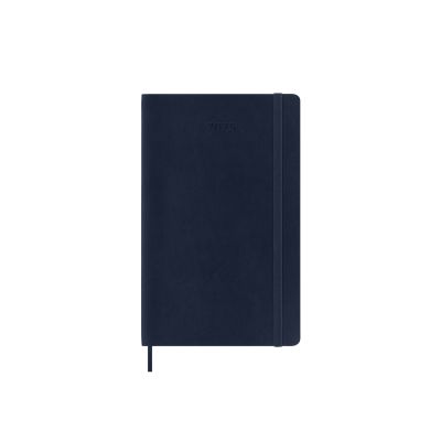Moleskine 2025 12-Month Daily Large Softcover Notebook: Sapphire Blue