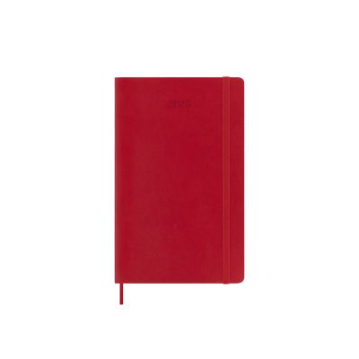Moleskine 2026 12-Month Daily Large Softcover Notebook: Scarlet Red