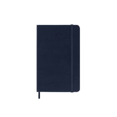 Moleskine 2026 12-Month Daily Pocket Hardcover Notebook: Sapphire Blue